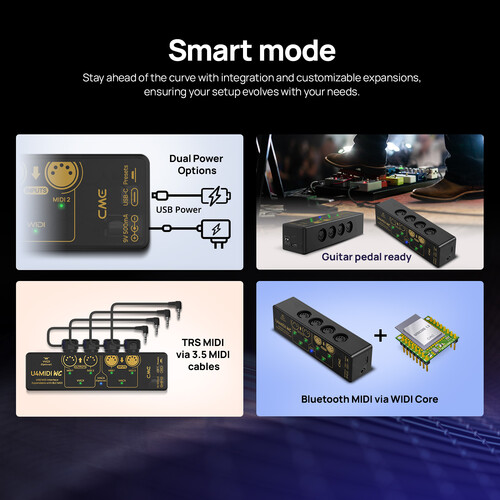 ממשק USB Host MIDI מקצועי CME H2MIDI Pro 10