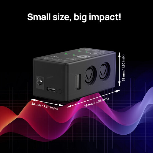 ממשק USB Host MIDI מקצועי CME H2MIDI Pro 3