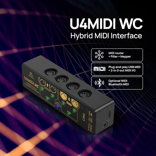 ממשק USB Host MIDI מקצועי CME H2MIDI Pro 5
