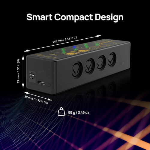 ממשק USB Host MIDI מקצועי CME H2MIDI Pro 7