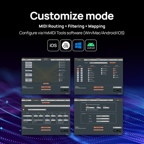 ממשק USB Host MIDI מקצועי CME H4MIDI WC 10